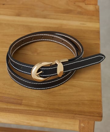 COLLAGE GALLARDAGALANTE(コラージュ ガリャルダガランテ) 【人気デザイン/牛革】リバーシルステッチベルト