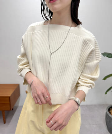 OUTLET(アウトレット) 【mystic】Vワイドショートカーディガン