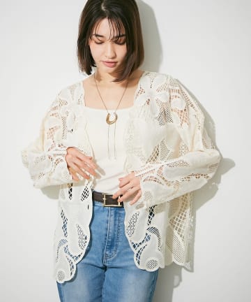 Remind me and forever(リマインドミーアンドフォーエバー) 【リバイバルアイテム】クロシェレースジャケット