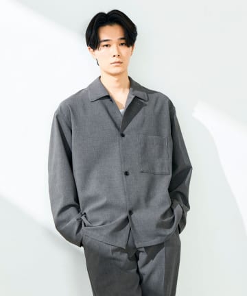 FREDY & GLOSTER(フレディ アンド グロスター) 【春夏に着たい上品素材】リネンタッチドビーワークシャツ