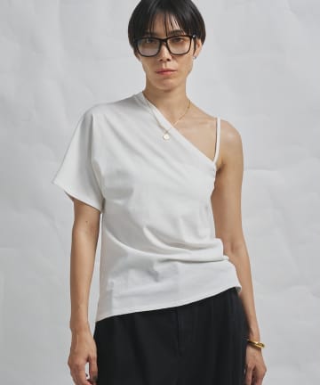 Whim Gazette(ウィム ガゼット) 【GEMINI】ワンショルダーカットソー