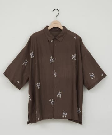 DISCOAT(ディスコート) 【Enlude】モチーフ刺繍オーバーシャツ《ユニセックス》