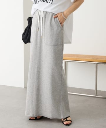 RIVE DROITE(リヴドロワ) 予約【イージーな着心地】スエットロングスカート/4月中旬お届け予定