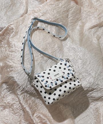 CIAOPANIC(チャオパニック) 【WEB限定】【GRAIN】ステッチ水玉ミニショルダーバッグ