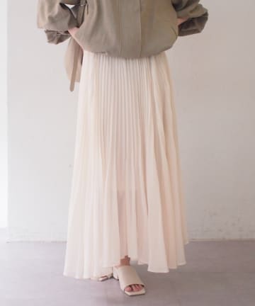 LOUNGEDRESS(ラウンジドレス) シアープリーツスカート