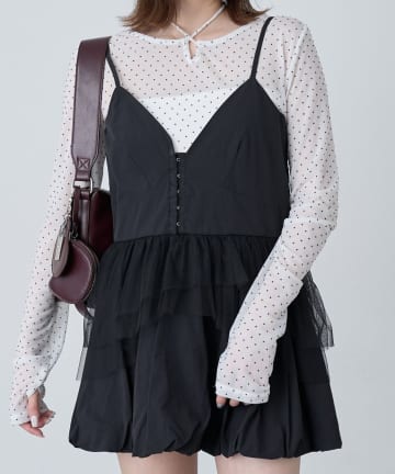 mline(エムライン) [mline]チョーカードットチュール