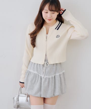 NICE CLAUP / OLIVE des OLIVE OUTLET(ナイスクラップ  / オリーブ デ オリーブ アウトレット) 【Another Branch】ダブルZIPカーディガン