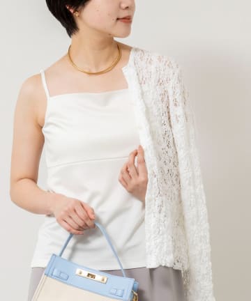 NOLLEY'S(ノーリーズ) ウォッシャブルアジャスター付サテンスムースキャミ