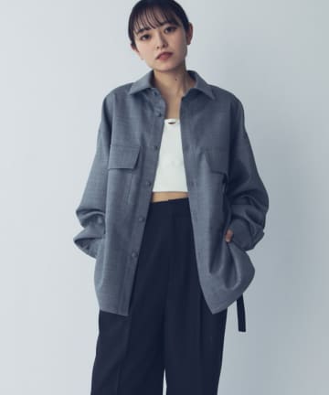 Lui's(ルイス) ダブルポケットオーバーシャツブルゾン