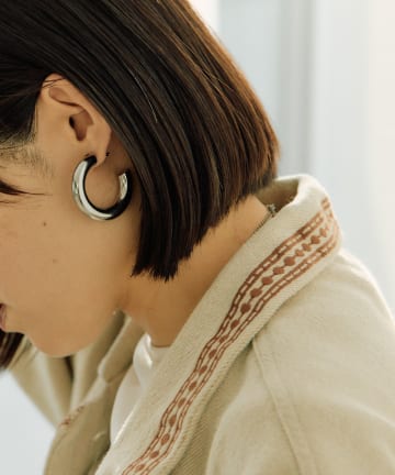 ear PAPILLONNER(イア パピヨネ) 《金属アレルギー対応/ステンレス》40mmビッグフープピアス