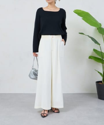 Jena　espace merveilleux(ジェナ　エスパスメルヴェイユ) ウエストゴムトロミパンツ