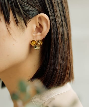 ear PAPILLONNER(イア パピヨネ) 《金属アレルギー対応/ステンレス》ビジューピアス