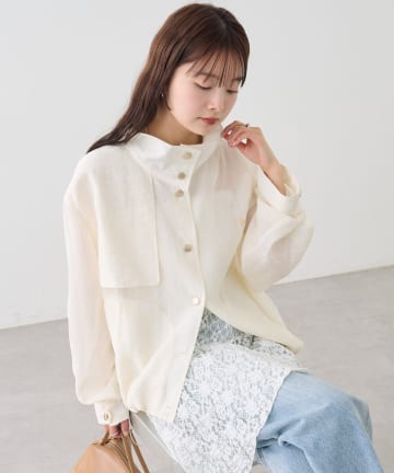 mystic(ミスティック) シアートレンチブルゾン