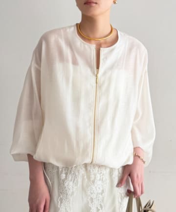 LOUNGEDRESS(ラウンジドレス) シアーバルーンブルゾン