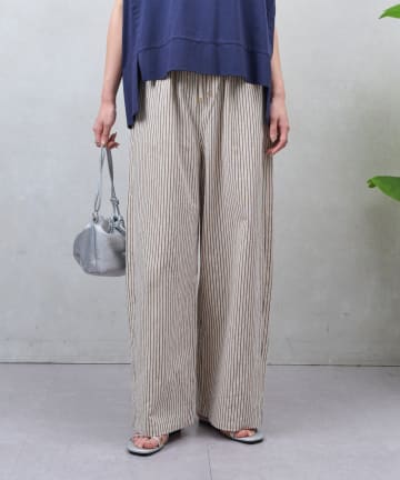 Jena　espace merveilleux(ジェナ　エスパスメルヴェイユ) リネンストライプパンツ