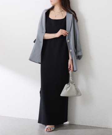 COLLAGE GALLARDAGALANTE(コラージュ ガリャルダガランテ) 【前後２通り/２サイズ展開】ミラノリブニットワンピース