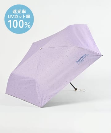 BIRTHDAY BAR(バースデイバー) 【遮熱・遮光】Super shine カラードット　晴雨兼用折りたたみ傘/軽量