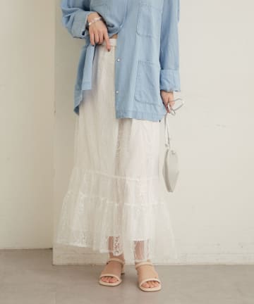 Omekashi(オメカシ) シアーレーススカート