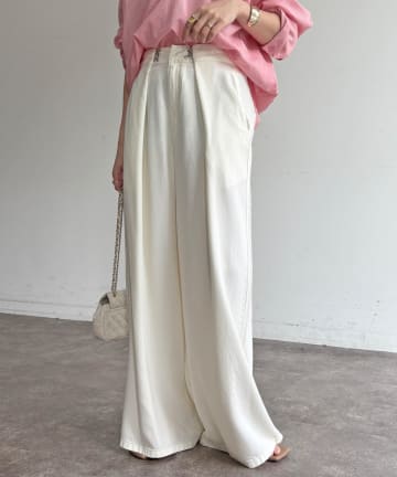 DOUDOU(ドゥドゥ) フロントホックパンツ