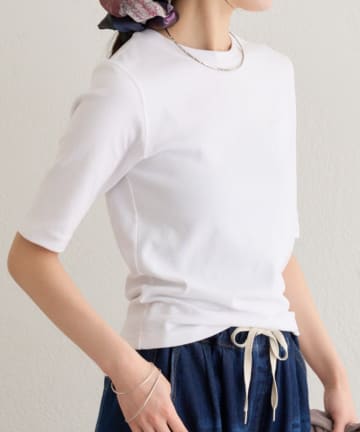 Omekashi(オメカシ) 5分丈コンパクトフライスTシャツ