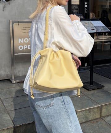 Lattice(ラティス) 巾着ショルダーバッグ