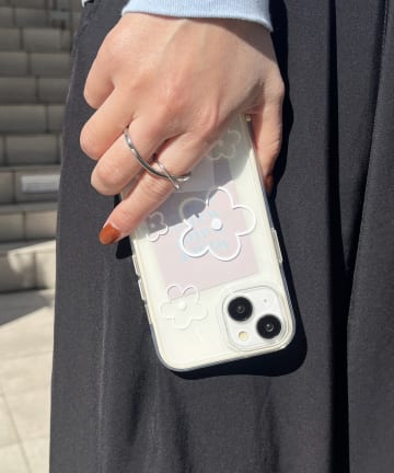 Lattice(ラティス) フラワープリントスマホケース(iPhone13/14)