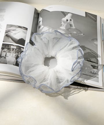 Lattice(ラティス) バイカラーフリルシュシュ