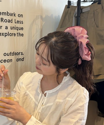 Lattice(ラティス) ギンガムチェックシュシュ