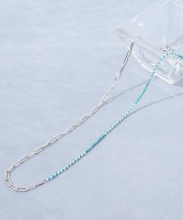 NOLLEY'S(ノーリーズ) 【grâce grace/グラスグラス】チェーン×天然石アレンジネックレス