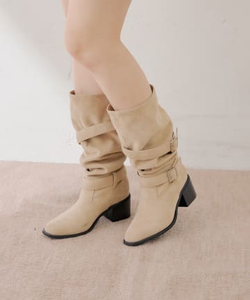 Chico(チコ) ベルト付きエンジニアブーツ