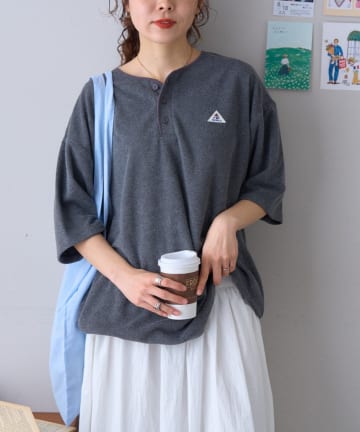 CIAOPANIC TYPY(チャオパニックティピー) 【GEVACO】パイルヘンリーネックTEE