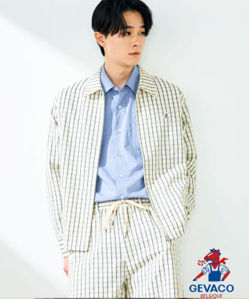 FREDY & GLOSTER(フレディ アンド グロスター) 【GEVACO/ゲバコ】ジップアップ シャツジャケット