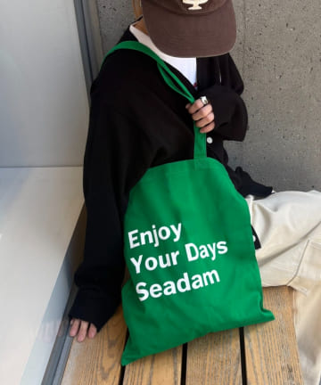 CIAOPANIC TYPY(チャオパニックティピー) 【WEB限定】【SEADAM】メッセージプリントトートバッグ