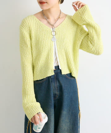 OUTLET(アウトレット) 【w closet】スラブホックカーディガン