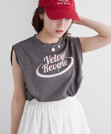 OUTLET(アウトレット) 【w closet】ロゴノースリタンクT