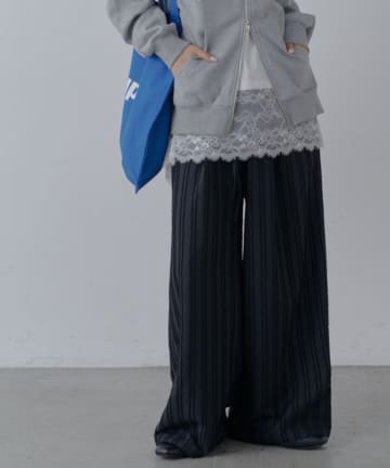 COLONY 2139(コロニー トゥーワンスリーナイン) 【セットアップ対応】フリンジストライプジャガードワイドパンツ