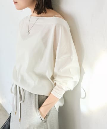 RIVE DROITE(リヴドロワ) 予約【大人の肌見せに】シアードルマンカットソー