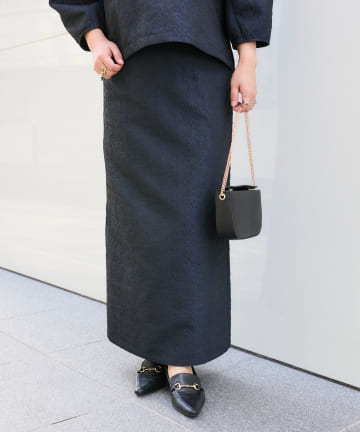 OUTLET(アウトレット) 【RIVE DROITE】ジャガードタイトスカート