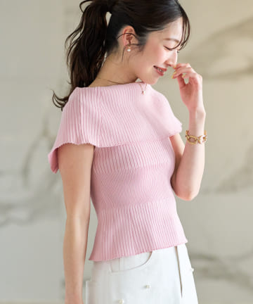 OUTLET(アウトレット) 【La boutique BonBon】ジップ２WAYニット