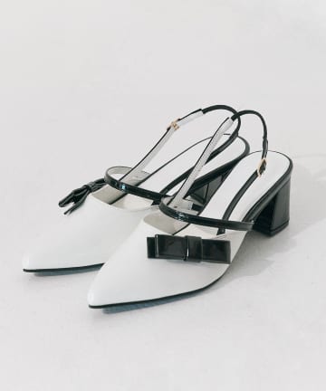 Belle Charme(ベルシャルム) Elegant Ribbon Mules