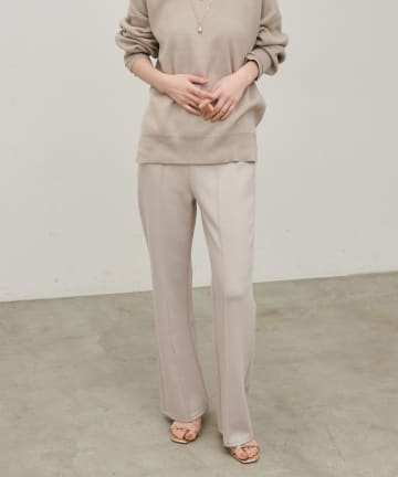 LARUTA(ラルータ) 【LARUTA】ボンディングセミフレアパンツ