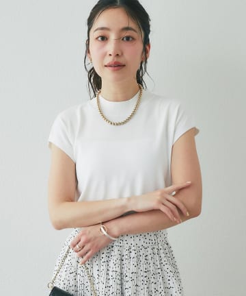 La boutique BonBon(ラブティックボンボン) クールタッチUVハイネックフレンチニット