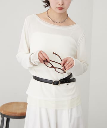 mystic(ミスティック) レイヤードシアーロンT