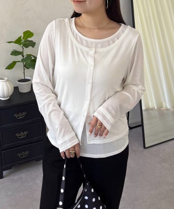 prose verse(プロズヴェール) レイヤードライクシアートップス