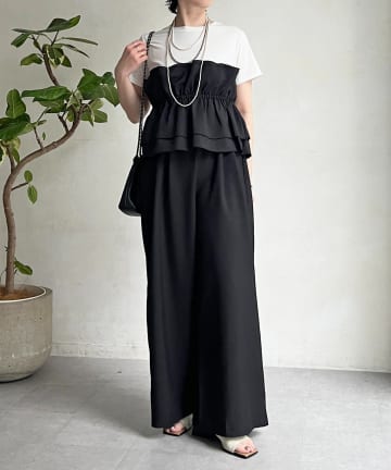 un dix cors(アンディコール) フリルセットアップ