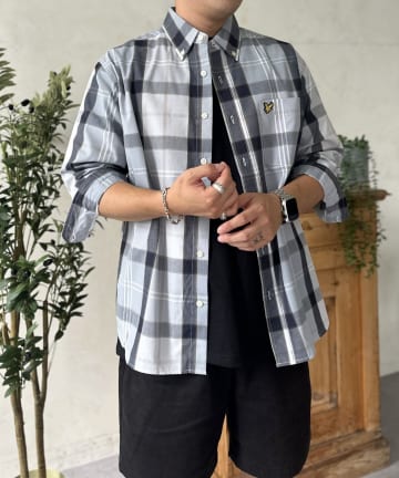 LOCUST(ローカスト) 【LYLE&SCOTT】七分袖チェックシャツ