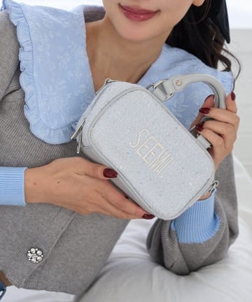 NICE CLAUP / OLIVE des OLIVE OUTLET(ナイスクラップ  / オリーブ デ オリーブ アウトレット) 【Ｓｅｅｍｉ】ツイードミニショルダー