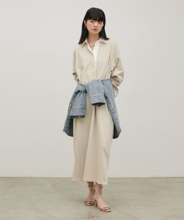 LARUTA(ラルータ) ポロスウェットカットソーワンピース