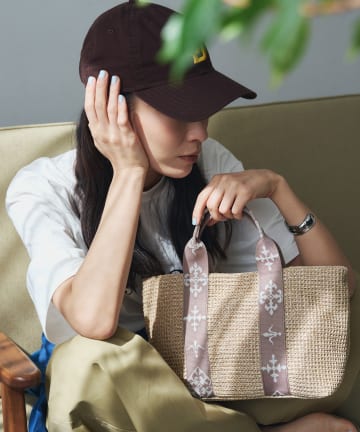 russet(ラシット) ［お気に入り総選挙対象］ナイロンラフィアデイリーミニトートバッグ