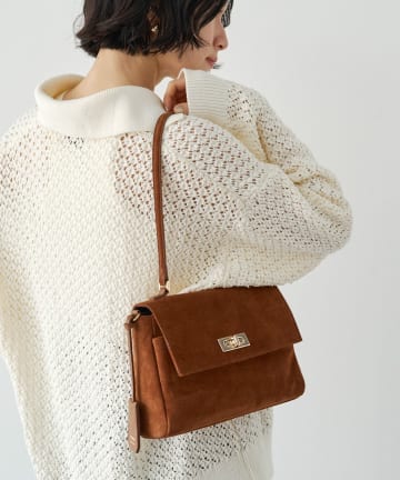 russet(ラシット) ［お気に入り総選挙対象］《WEB限定》スエードフラップミニトートバッグ